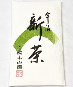 Marukyu Koyamaen Shincha gold in weißer Verpackung.