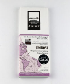 chocoME Choroni dark chocolate with candied iykoan peel